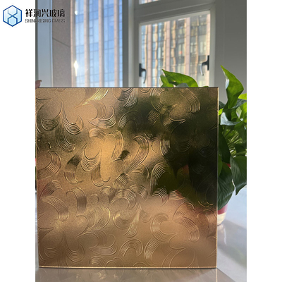 5 mm 6 mm 8 mm euro bronzen Moru gecanneleerde kastdeur met rietpatroon en gehard glas