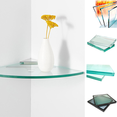 8 mm dik supergehard glas voor trappen/balustrade helder/gekleurd/vlak/gebuigd/vormig