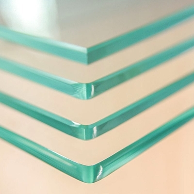 Platte conform artikel gebogen geharde heldere bevroren gehard glas voor badkamer