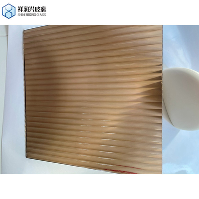 12 mm reflecterend glas decoratie gratis platte vaste zwevende glas met groene blauwe bronzen grijze kleuren