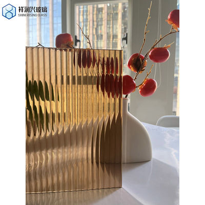 Plat gepolijst brons bamboe gemodelleerd glas voor aangepaste dikte vereiste