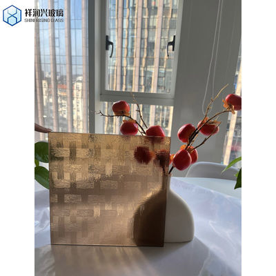 Bamboe gegoten glas voor enkel glas Bedraad/decoratief/badkamerglas in bamboe-ontwerp