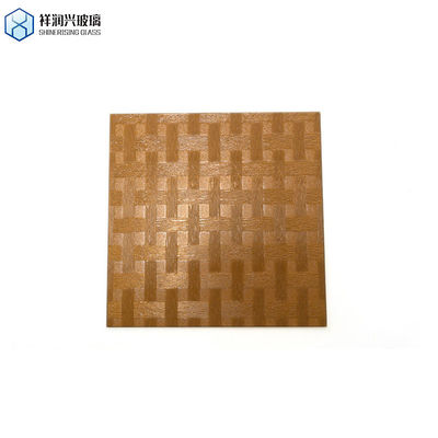 4 mm extra helder gehard spiegelpatroon glas verpletterde vierkanten paneel spiegel helder glas