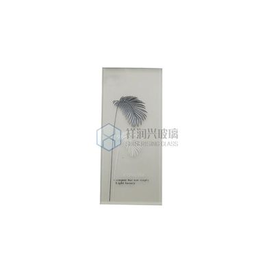 Kleurrijke textuur houtsnijwerk kunst glas wand decoratief met vlak gepolijste rand en lagen