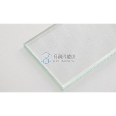 Solid extra helder Fluted textuur Patroon getemperd gehard veiligheid decoratief glas