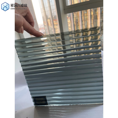 7-14 dagen Levering Gestoorde geribde glas voor architectuur Balkon Railing Design