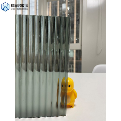 Platte oven gegoten getinte gehard glaspaneel decoratief glas in verschillende patronen vormen