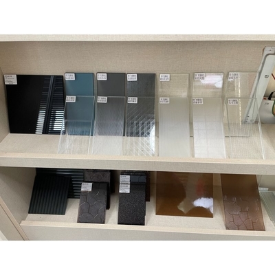 Ervaren gefigureerd glas helder gemodelleerd glas voor meubilair op aanvraag