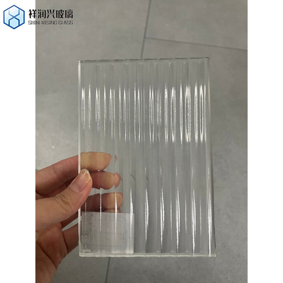 4mm Moru Flora Millenium Wave Diamond Rain Water Cube Low Iron Tempered Grade Patterned Glass voor Venster