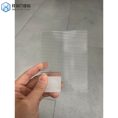 Vlak gepolijst 5 mm Aqualite Patroonglas Graan Net Traingless Onregelmatige Vierkanten Hishicross