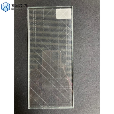 Vlak gepolijst 5 mm Aqualite Patroonglas Graan Net Traingless Onregelmatige Vierkanten Hishicross