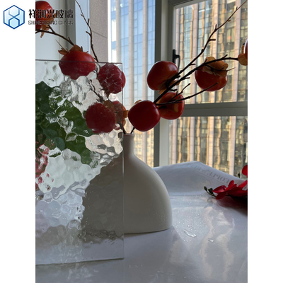 Single Glass Bedraad/Decorative/Badroom Glass 4-10mm Ultra Clear Ribbed Fluted Glass Panels