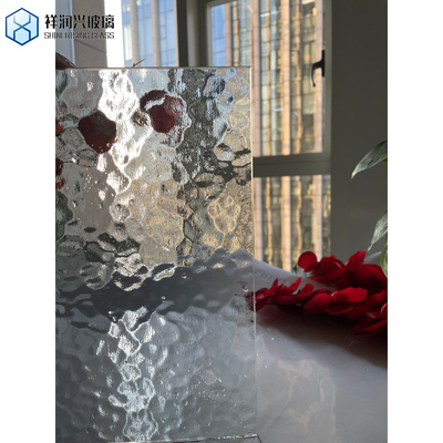 Single Glass Bedraad/Decorative/Badroom Glass 4-10mm Ultra Clear Ribbed Fluted Glass Panels