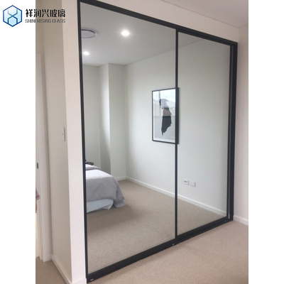 Hotelmeubelen Zilveren afwerking Aluminium bekleed Float Glass Spiegelplaat 1,8 mm 2 mm 3 mm