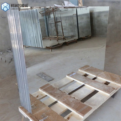 8mm zilveren spiegel/ plain wall aluminium spiegelglas voor maat en vorm raamloze spiegel