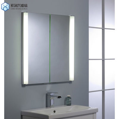 Plain Wall Aluminium Mirror Glass in Silver Finish Plaatglas met Flat Polished Edge Work