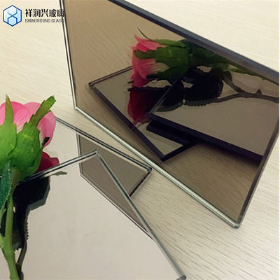 Plain Wall Aluminium Mirror Glass in Silver Finish Plaatglas met Flat Polished Edge Work