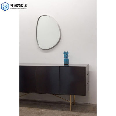 Europese bruine op maat gemaakte make-up spiegelstation voor salonmeubilair 1-6mm snijgrootte