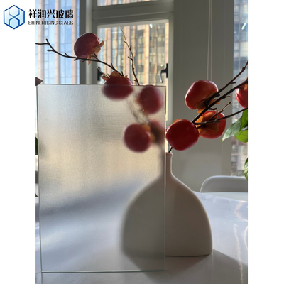 Art Etched Pattern Acid Sandblasted Etched Glass Panels voor aangepaste aanpassing