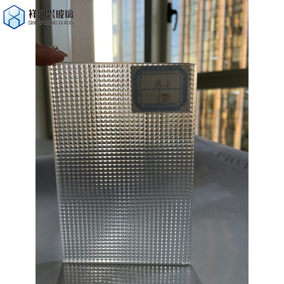 Gelamineerd figurglas getemperd patroonglas begonia gebosste glas 10 mm op maat