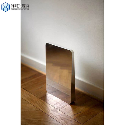 Blauwgrijze professionele spiegel 1,8-6 mm gepolijste aluminium spiegelplaat met zwevend glas