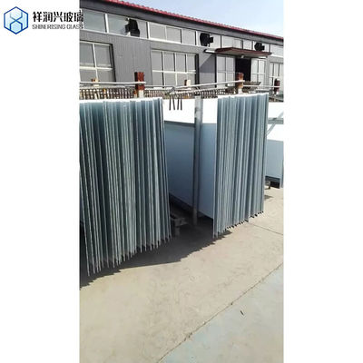 Vlak gepolijste rand 3-10 mm Helder laag ijzer getint reflecterend gehard gelamineerd glas