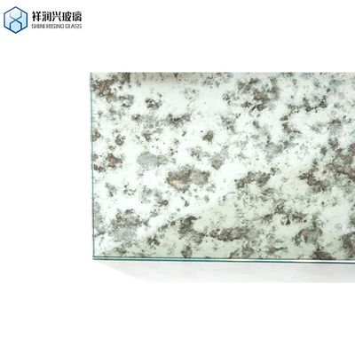 Goud rechthoekige antieke spiegel glas baksteen muur spiegel muur titels 12X12 voor lagen vraag