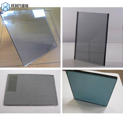Qinhuangdao voor op maat gemaakte groenblauwe bronzen getinte reflectieve geharde glasmeubilair
