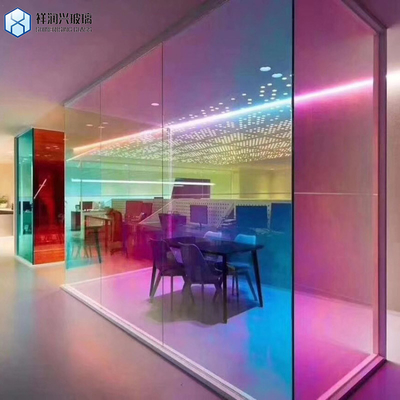Gekleurd glas 5 mm reflecterend blauw getint gehard glas voor Windows Professional