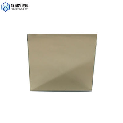 Rechthoekig glas gekleurde spiegelpaneel met concurrerend en brons goud frame materiaal