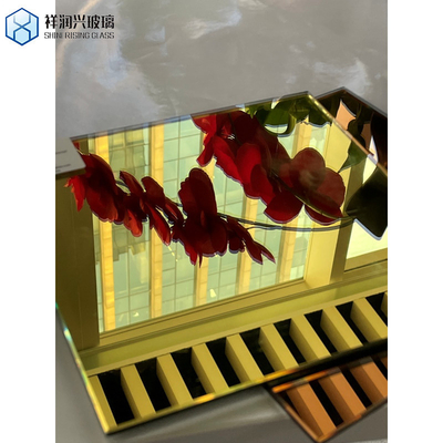 Plat gepolijste rand 1mm-6mm getinte zilveren aluminium glas spiegel