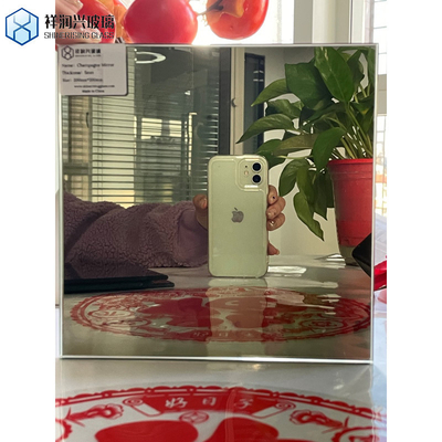 Plat gepolijste rand 1mm-6mm getinte zilveren aluminium glas spiegel