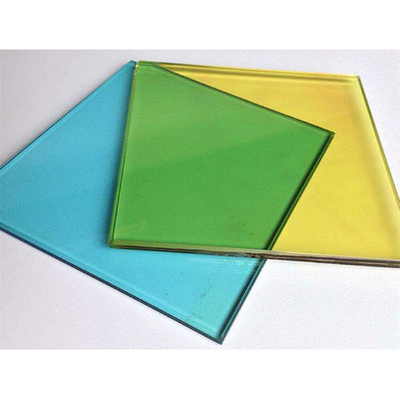 Groen glazen deurversiering 4 mm gehard kunst iriscent glas met dichroïsche coating