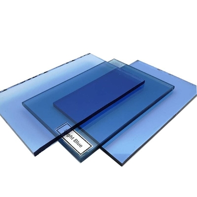 3mm-12mm getinte floatglas met optionele groene blauwgrijze bronzen kleuren en platte vorm