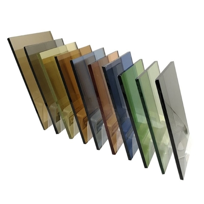 3mm 4mm 5mm 6mm 9mm 10mm Donkerblauw en getint Float Glas Reflectief Gebouw Glas Gordijn Muur