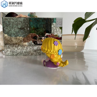 Aanpassingsstijl Kleurrijk Antiek Spiegelglas voor Badkamer Decoratie Wasbecken