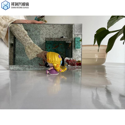 Aanpassingsstijl Kleurrijk Antiek Spiegelglas voor Badkamer Decoratie Wasbecken