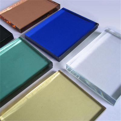 Aanpassing Gekleurd glas 5mm 6mm 8mm Reflectief Blauw Groen Gekleurd Temperd Glas