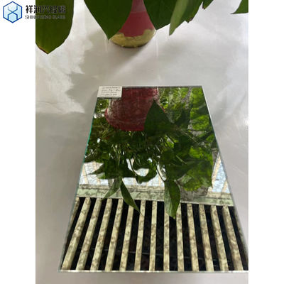 Zilveren afwerking Retro Modern Custom Beveled Antieke spiegeltegels voor klassieke muurkunst