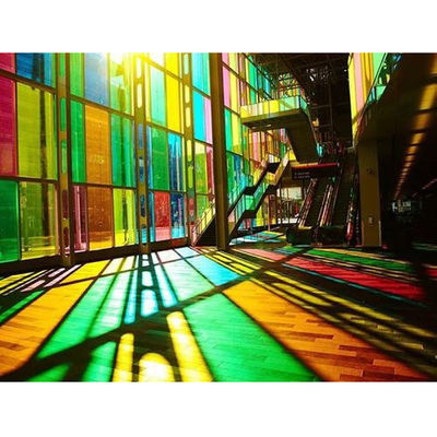 Direct van de fabrikant Gekleurd glas Parallelogram Gehard gereflecteerd glas