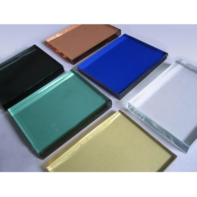 Aanpassing 4mm 5mm 6mm 8mm Brons Groen Blauw Grijz Float Glas Kleur Reflectief Gekleurd Glas Bouwglas in getemperd glas