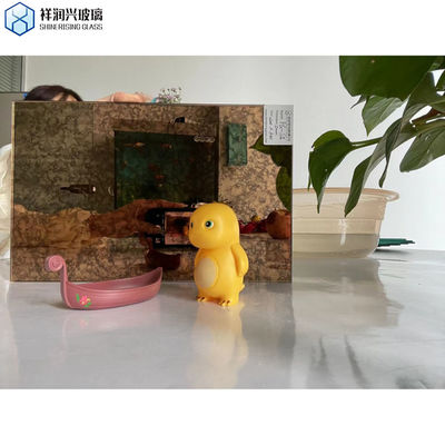 Vlak gepolijst antiek spiegelglas voor decoratieve techniek Gelamineerd 4mm 5mm 6mm