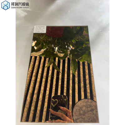 Vlak gepolijst antiek spiegelglas voor decoratieve techniek Gelamineerd 4mm 5mm 6mm