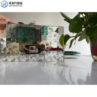 LED badkamer glazen spiegel met antieke zilveren defogger touch sensor en gehard glas