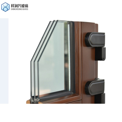 Qingdao Double Glazing Low E Coating Argon Gas Isolating Safety Glass voor bouwmuur