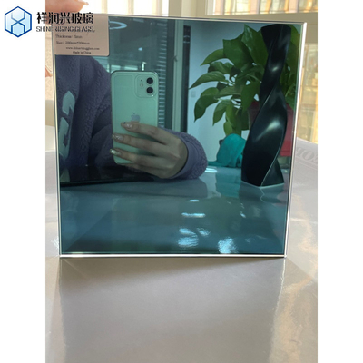 Kleurrijk Decoratief Spiegelglas Rechthoekig Reflectief Zwart Floatglas voor getinte glas