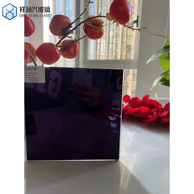 Kleurrijk Decoratief Spiegelglas Rechthoekig Reflectief Zwart Floatglas voor getinte glas