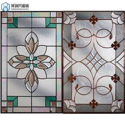 Vaste structuur Helder gefigureerd glasplaat voor afscherming 3 mm 4 mm 5 mm Dikte