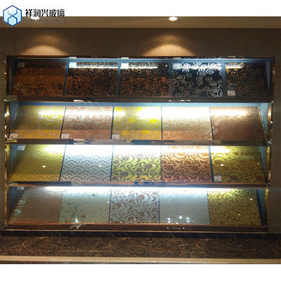 Vaste structuur Helder gefigureerd glasplaat voor afscherming 3 mm 4 mm 5 mm Dikte