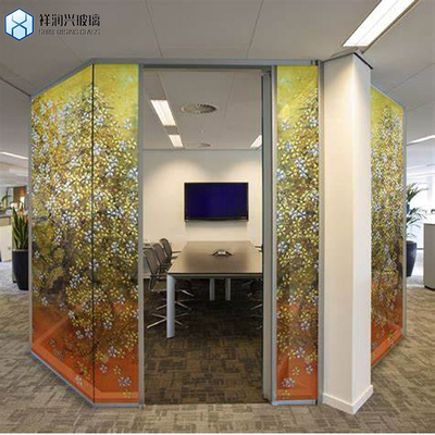 Bronzen Muru-patroon Glas Gefloten Textured Reed Patroon Glas Decoratief Gravureerd Gehard Glas